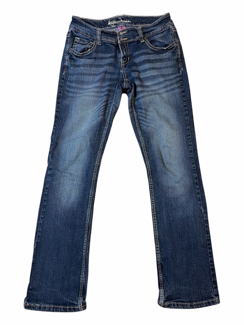 Ariya Curvy Bootcut Jeans Women’s 5/6 Low Rise Medium Wash Stretch Denim